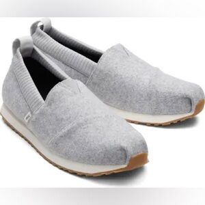 TOMS Resident felt slip-on sneakers in Frost Grey Women’s size 9.5